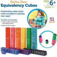Learning Resources Fraction Tower Cubes Equivalency Set - 765023525090
