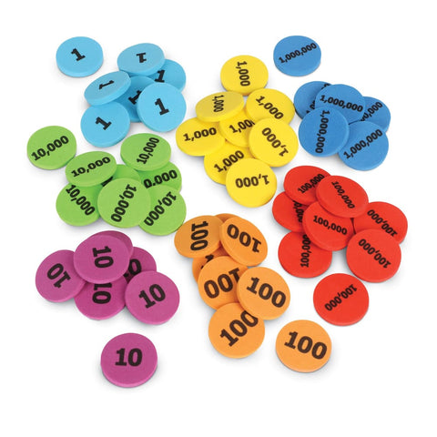 Image of Learning Resources Place Value Disks - 765023052152