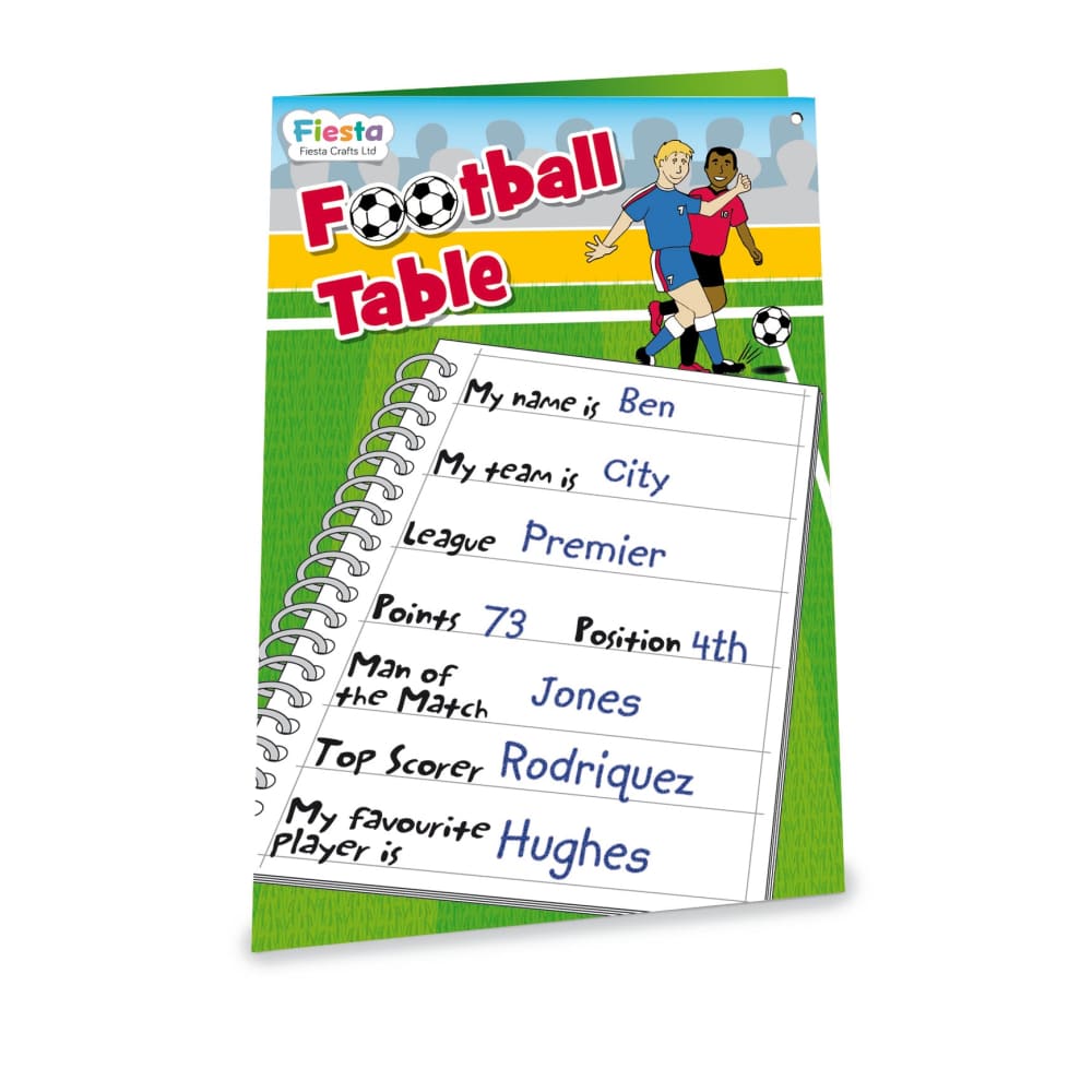 Magnetic Football Tables - Fiesta Crafts