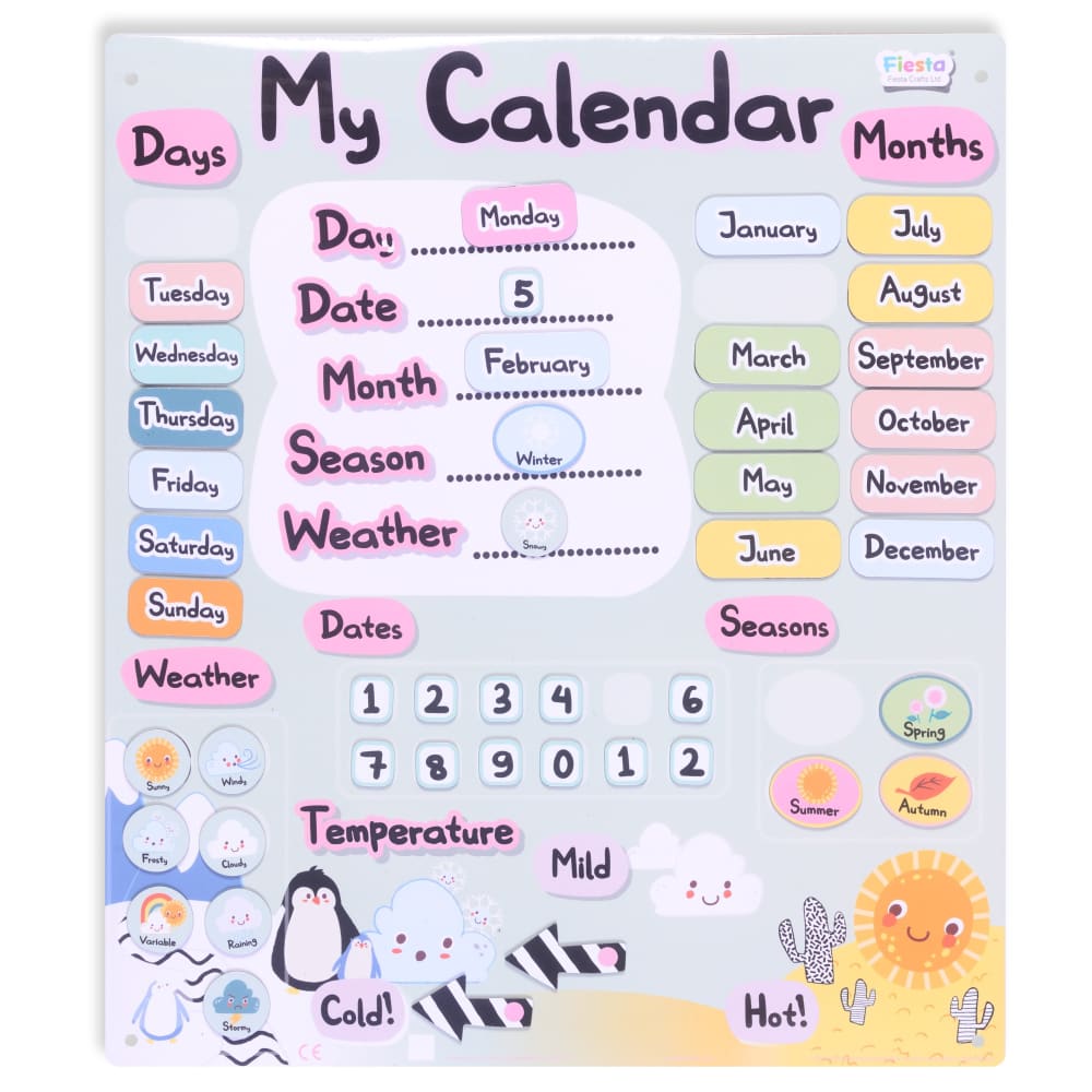 Magnetic My Calendar - Fiesta Crafts