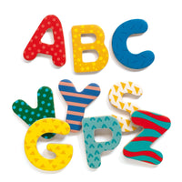 Magnetic Wooden Large Letters x 38 - Djeco