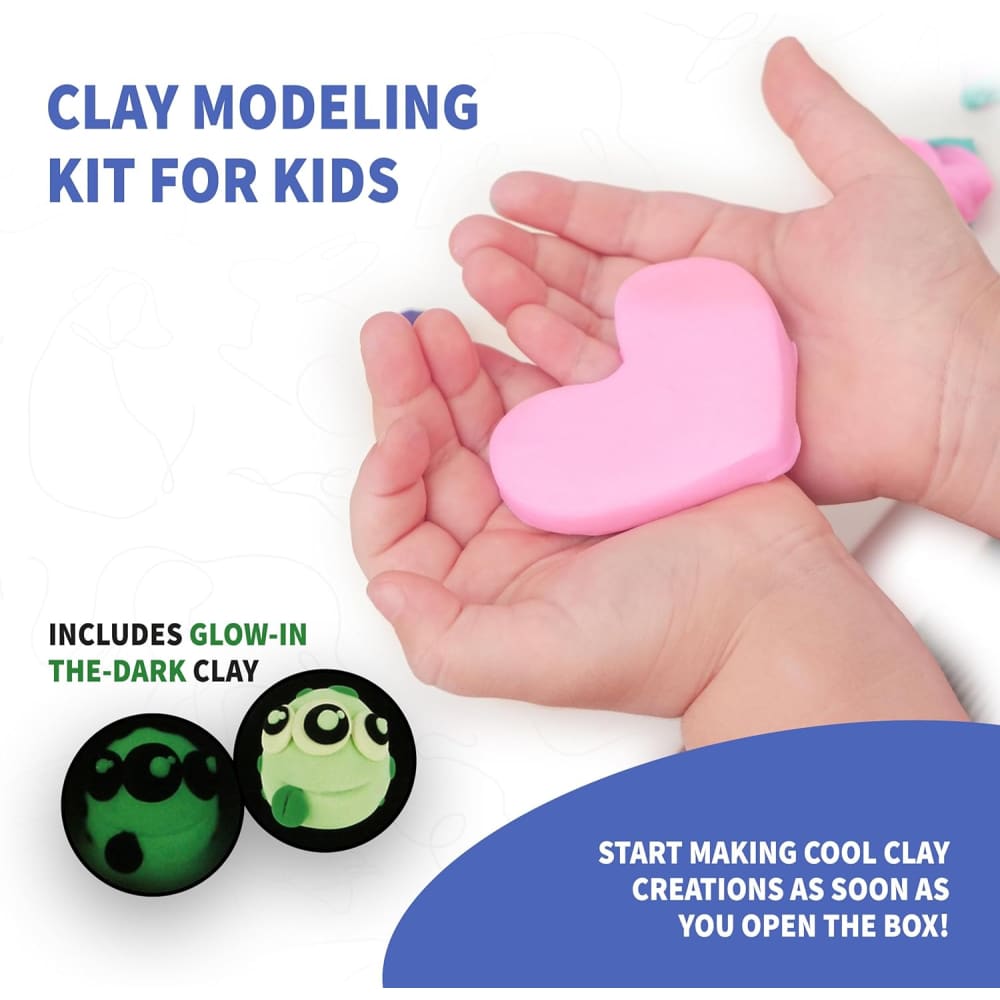 Make & Play Clay Glow in the Dark - SpiceBox