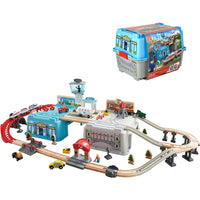 Mega Metropolis Train Bucket Set (80 pcs) - Hape
