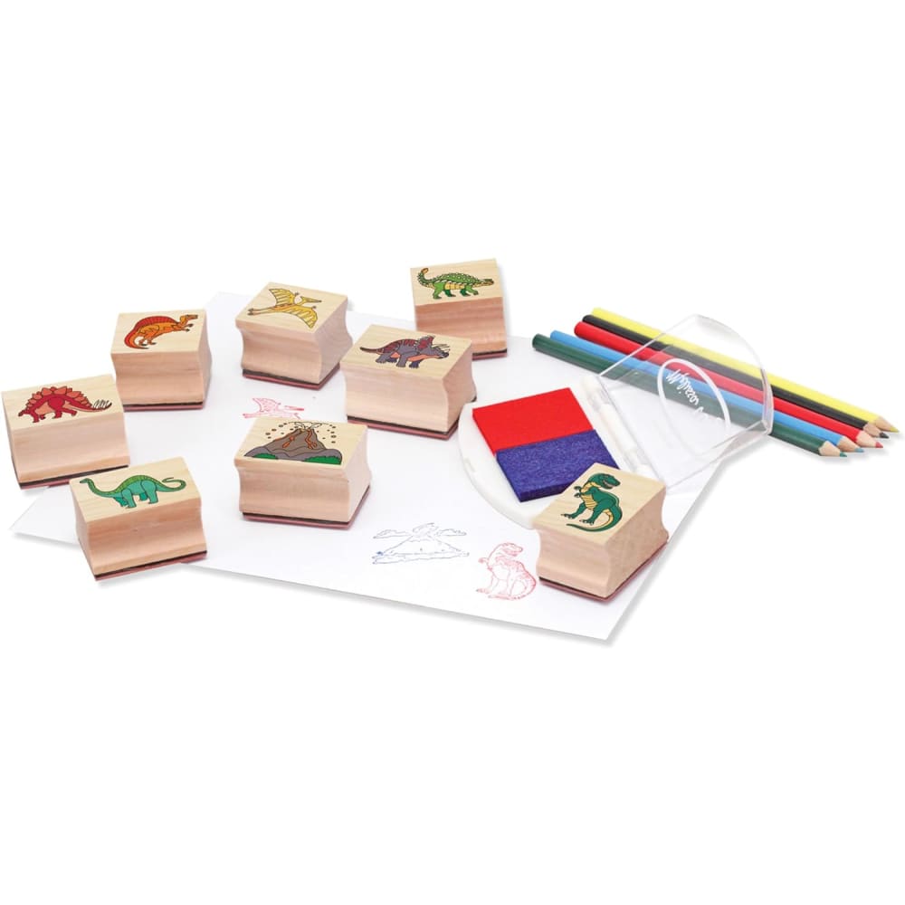Melissa and Doug Dinosaur Stamp Set Melissa and Doug BrightMinds UK