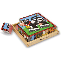 Melissa and Doug Farm Cube Puzzle - 772107754