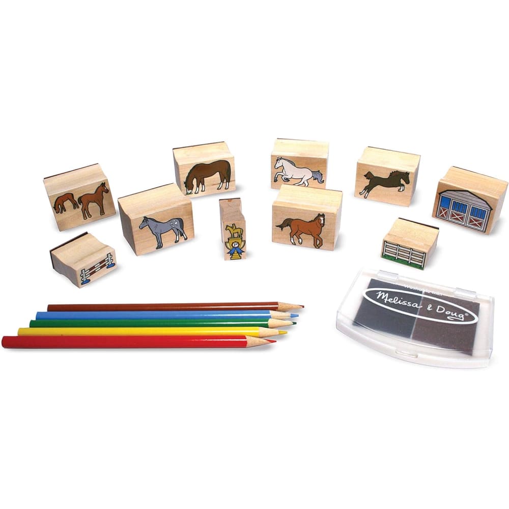 Melissa and Doug Horses Stamp Set - 772124102