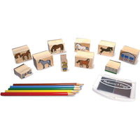 Melissa and Doug Horses Stamp Set - 772124102