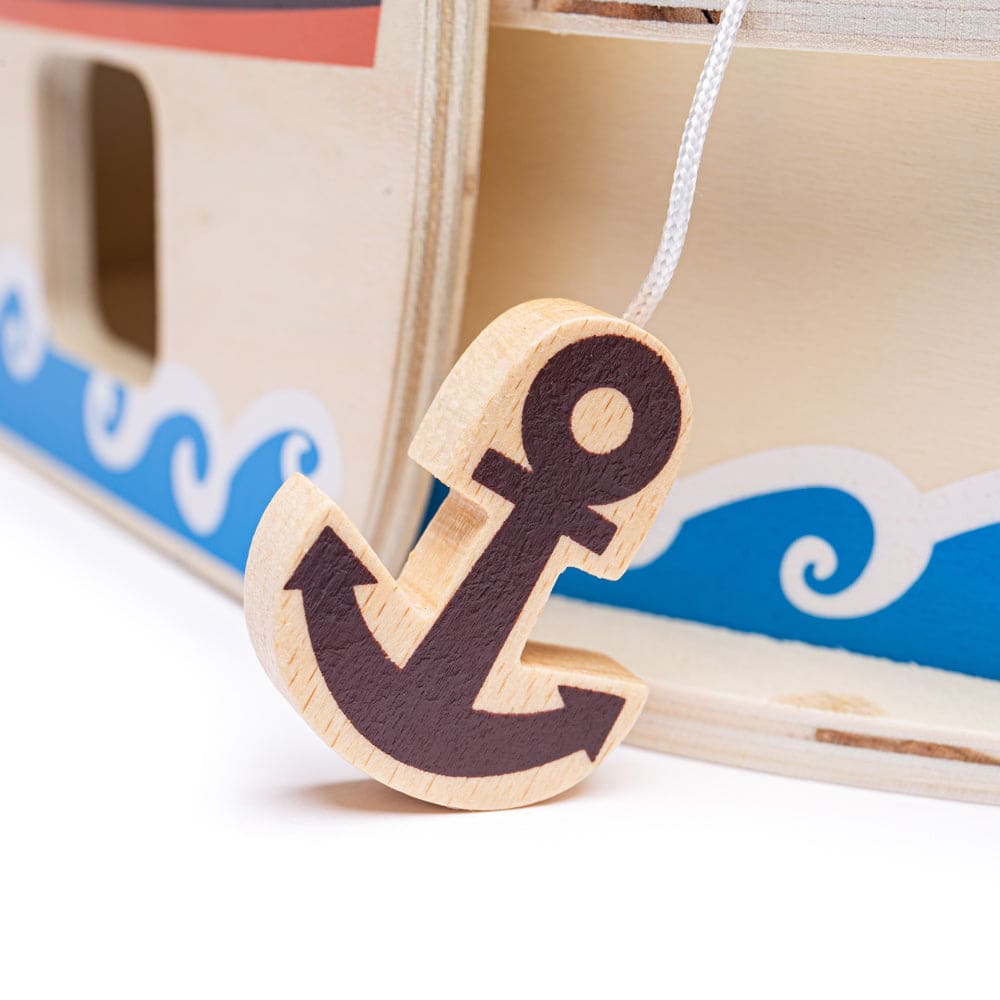 Mini Pirate Ship Playset - Bigjigs Toys 691621006856