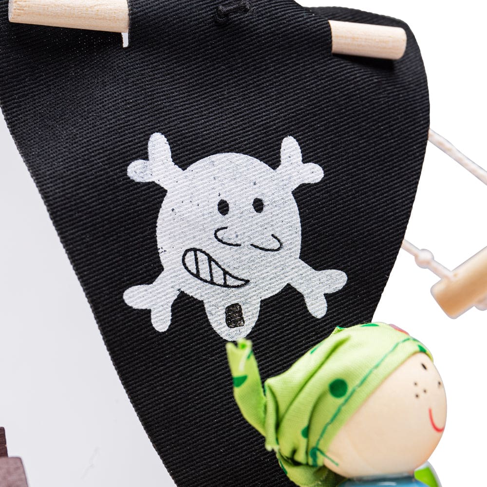 Mini Pirate Ship Playset - Bigjigs Toys 691621006856