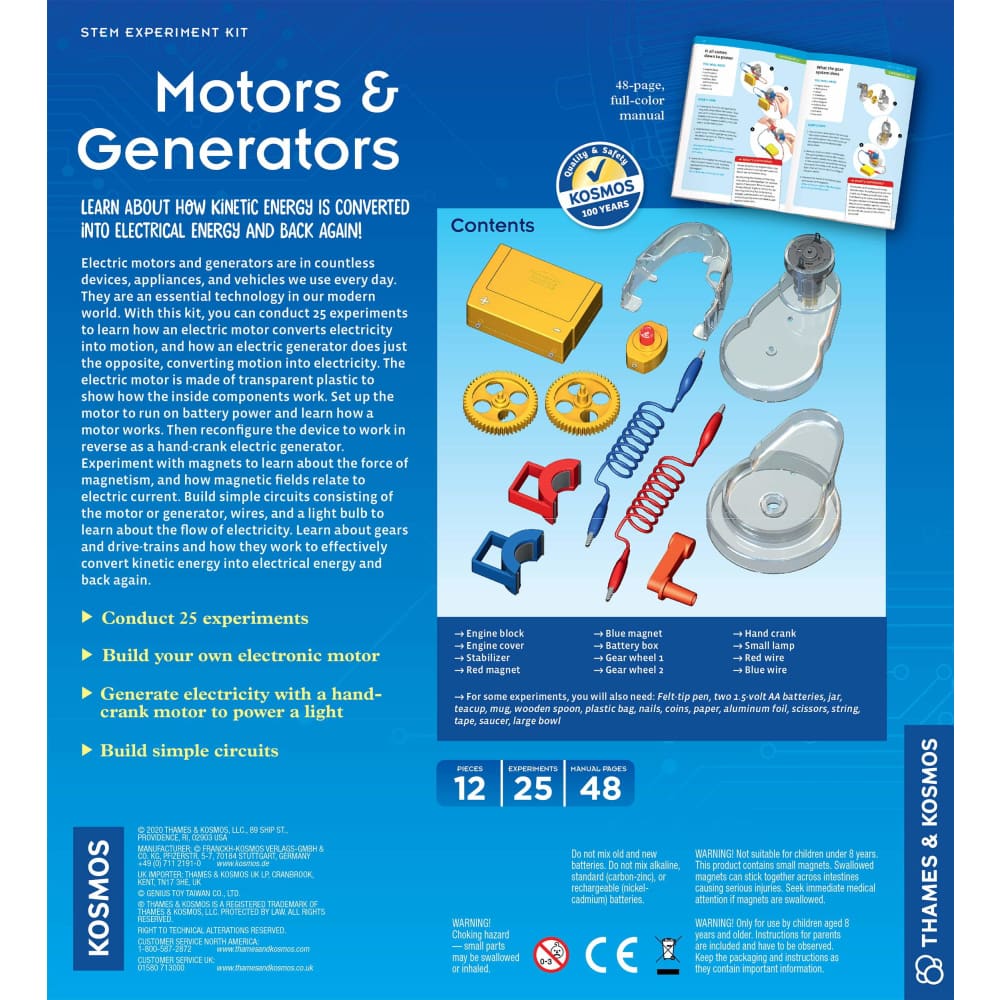Thames and Kosmos Motors & Generators - 814743010390