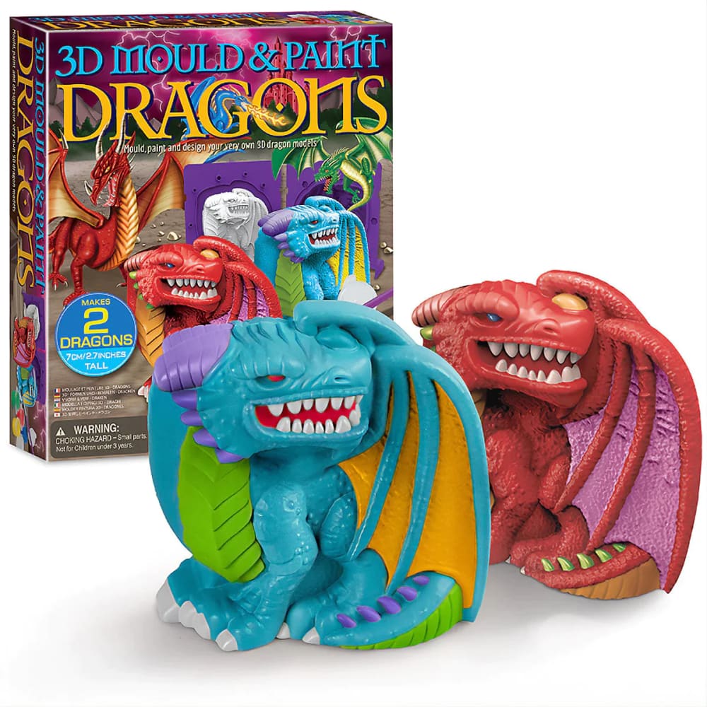 Mould & Paint 3D Dragon - 4M Great Gizmos