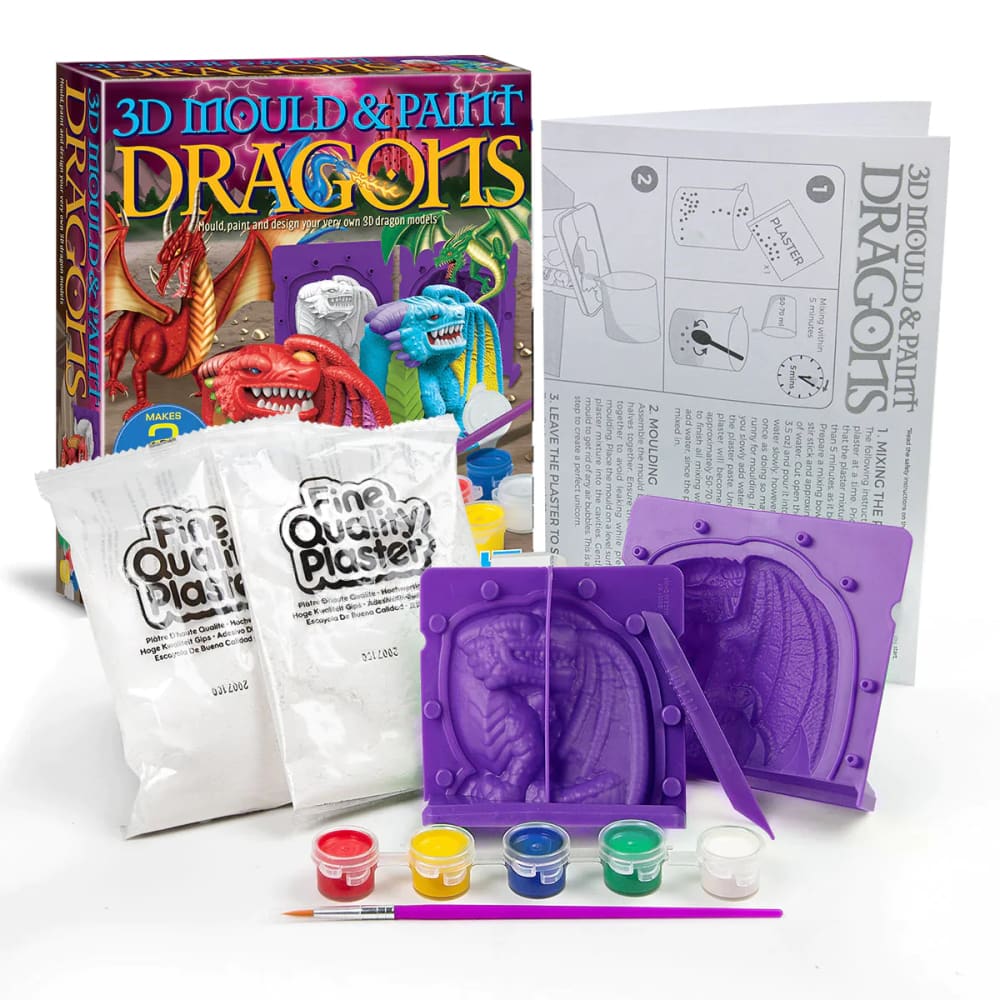 Mould & Paint 3D Dragon - 4M Great Gizmos