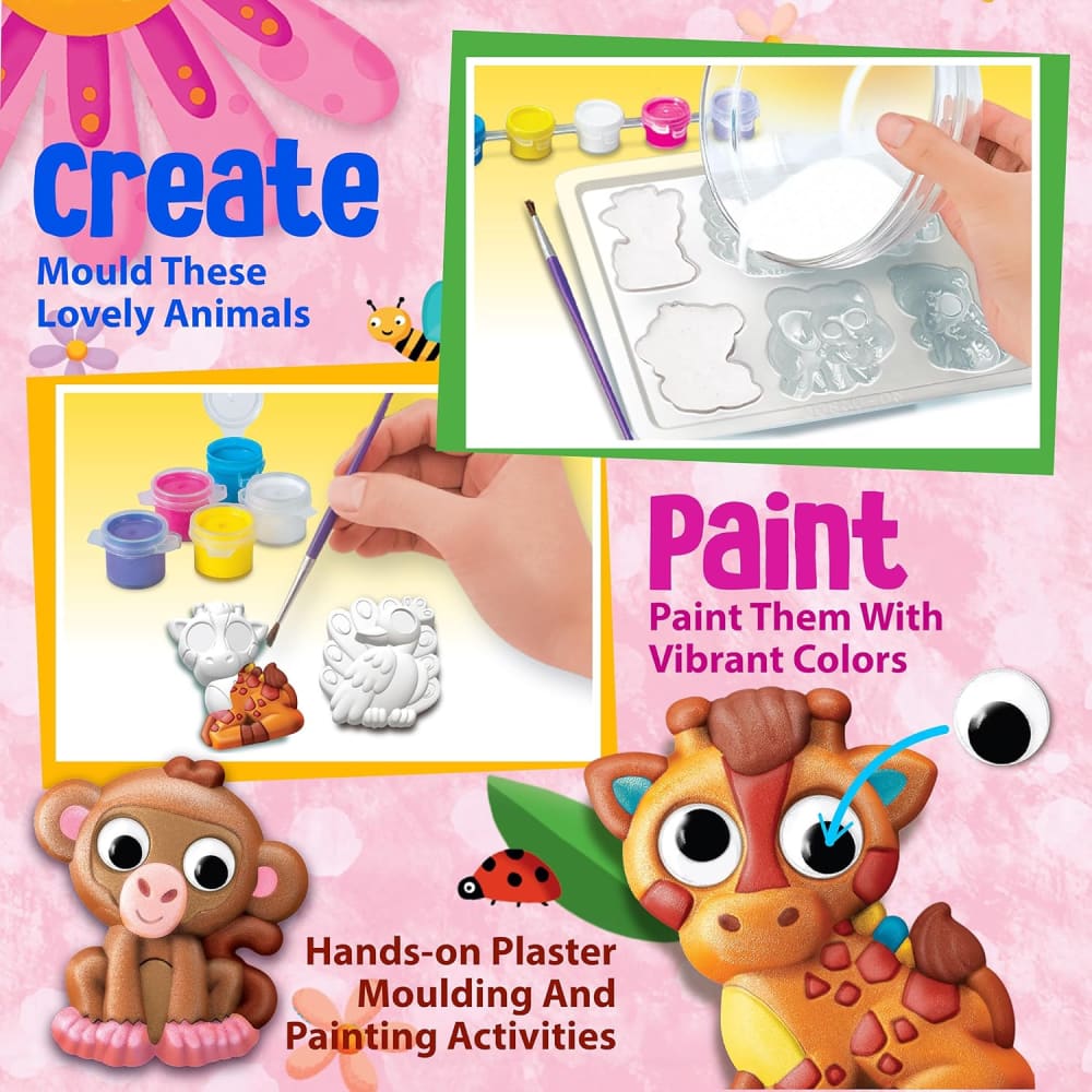 Mould & Paint Googly Eyes Animals - 4M Great Gizmos