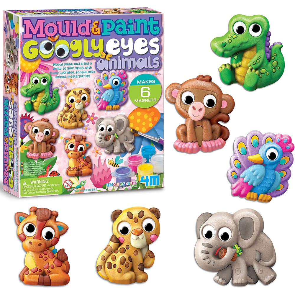 Mould & Paint Googly Eyes Animals - 4M Great Gizmos