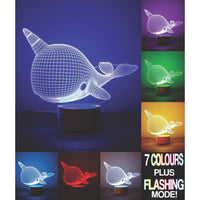Narwhal 3D Lamp - Gadget Store 5050341201999