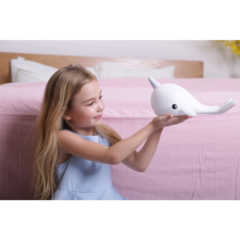 Narwhal Re-chargeable Colour Changing Night Light - Addcore