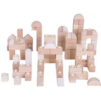 Natural Wood Clicking Blocks - Bigjigs Toys 691621534045
