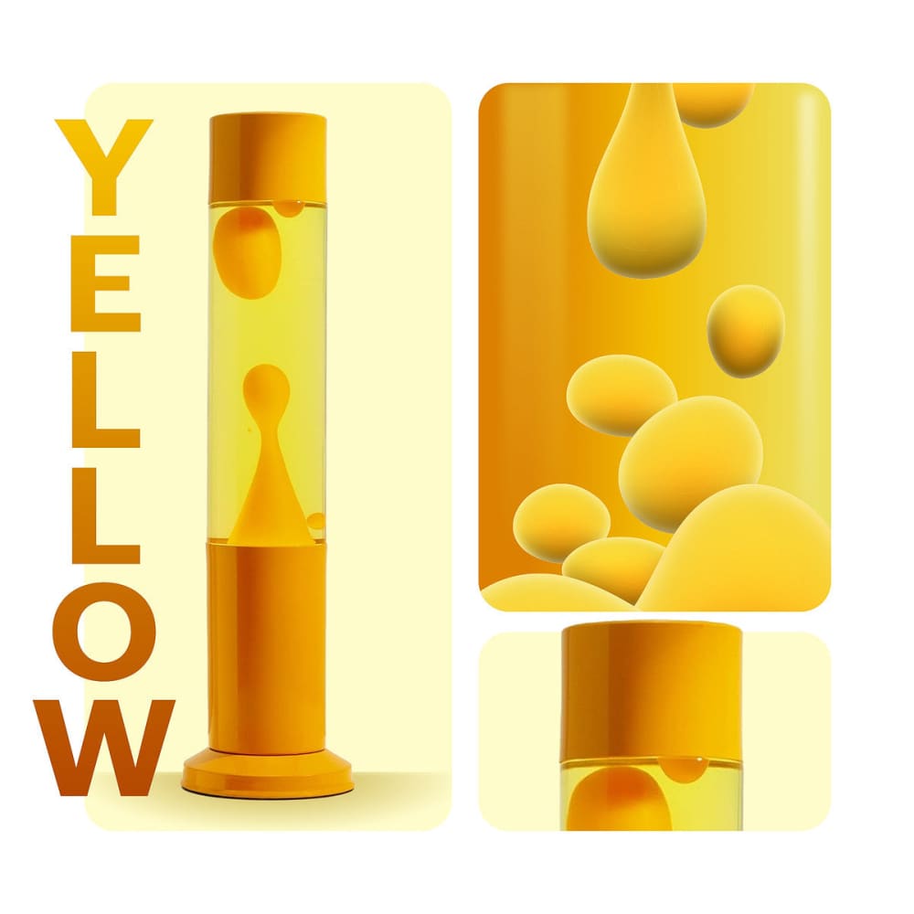 Nova Colour Lava Lamp Yellow