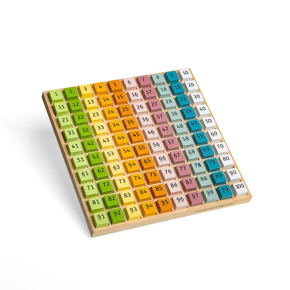 Number Tray - FSC® Certified - Bigjigs Toys 691621830413