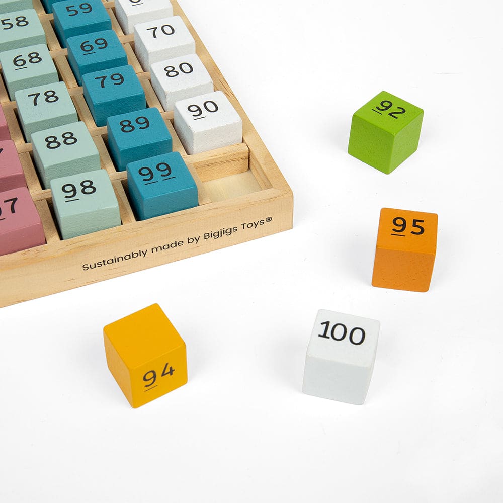 Number Tray - FSC® Certified - Bigjigs Toys 691621830413