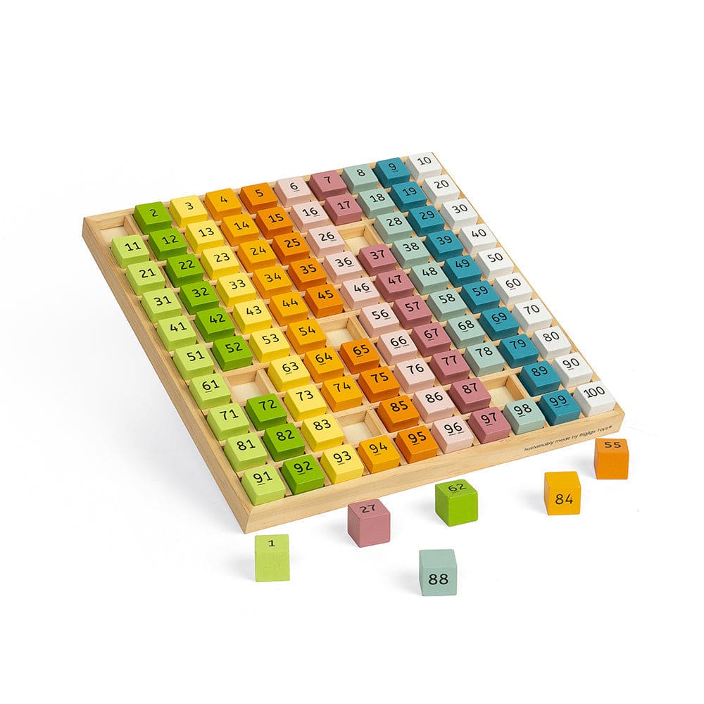 Number Tray - FSC® Certified - Bigjigs Toys 691621830413