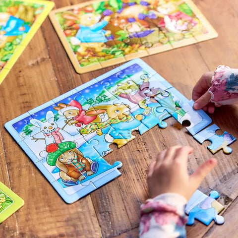 Image of Peter Rabbit 4 in a box Puzzles - Orchard Toys