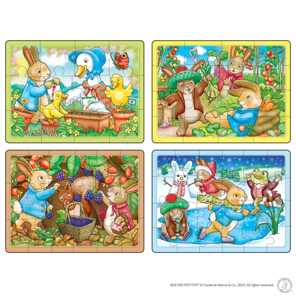 Peter Rabbit, 4 in a box Puzzles · BrightMinds UK