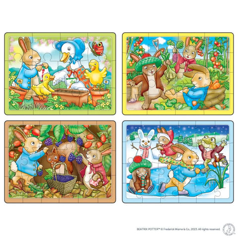 Image of Peter Rabbit 4 in a box Puzzles - Orchard Toys