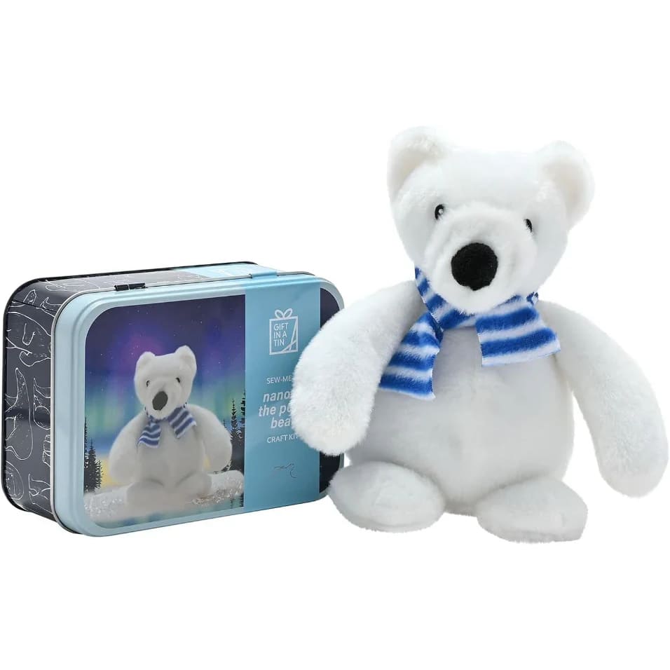 Polar Bear in a Tin Sewing Kit · BrightMinds UK