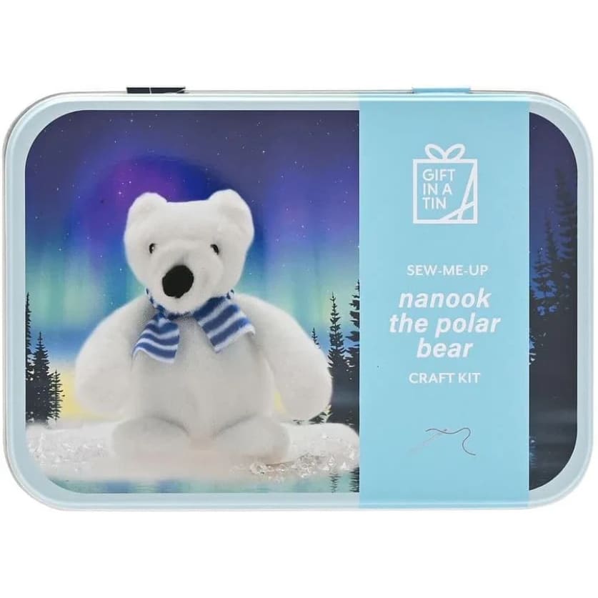 Polar Bear in a Tin Sewing Kit - Apples to Pears