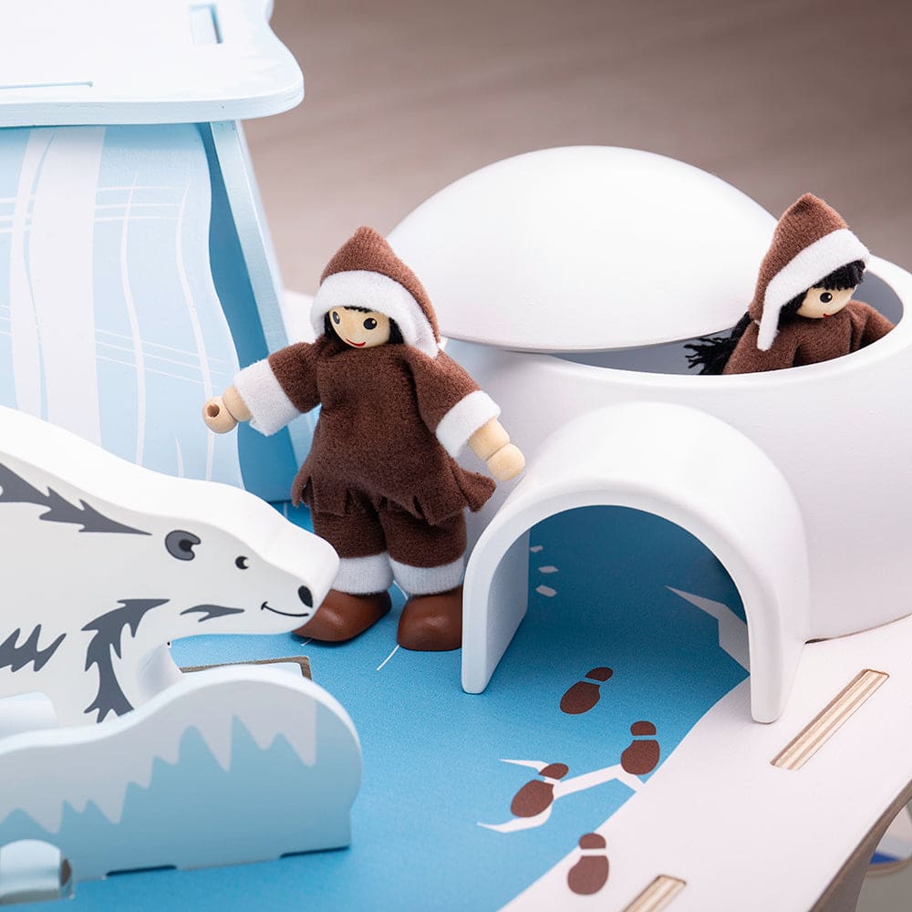 Polar Glacier Toy Playset - Bigjigs Toys 691621711552