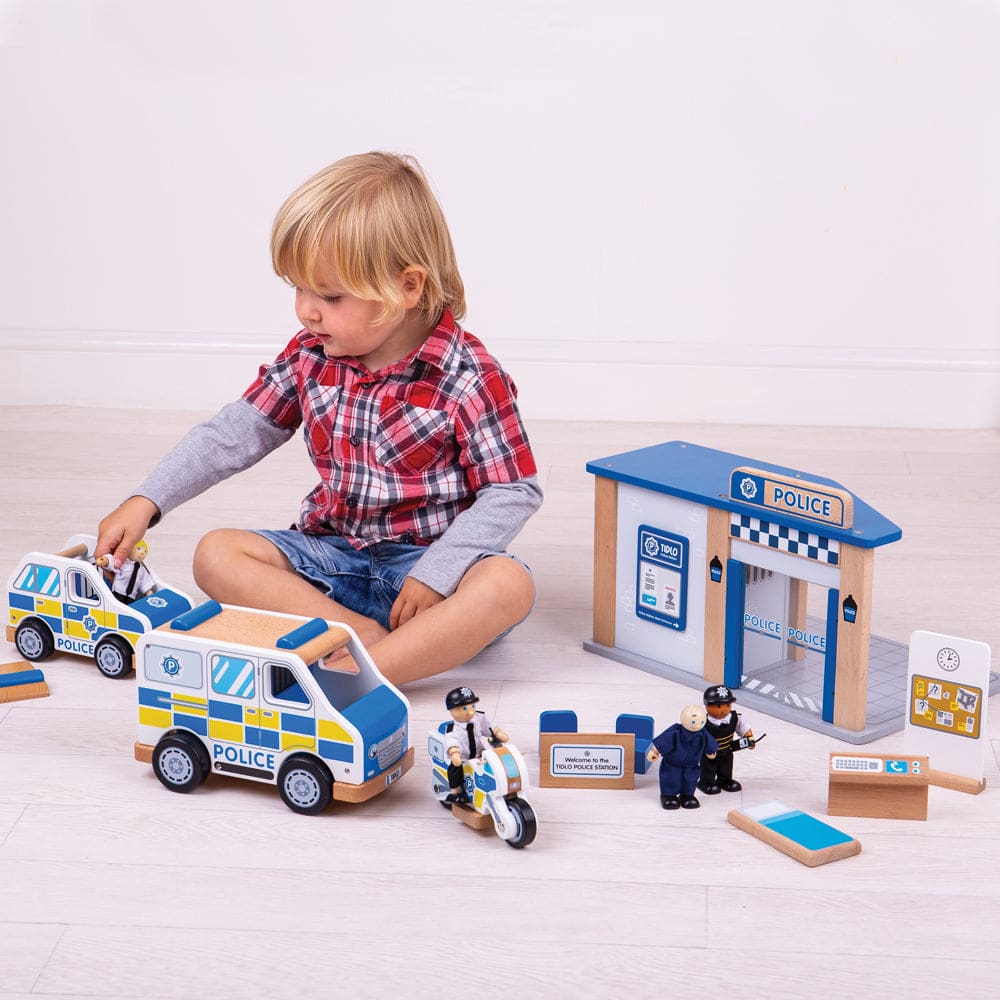 Police Station Playset - Tidlo 5012824005036