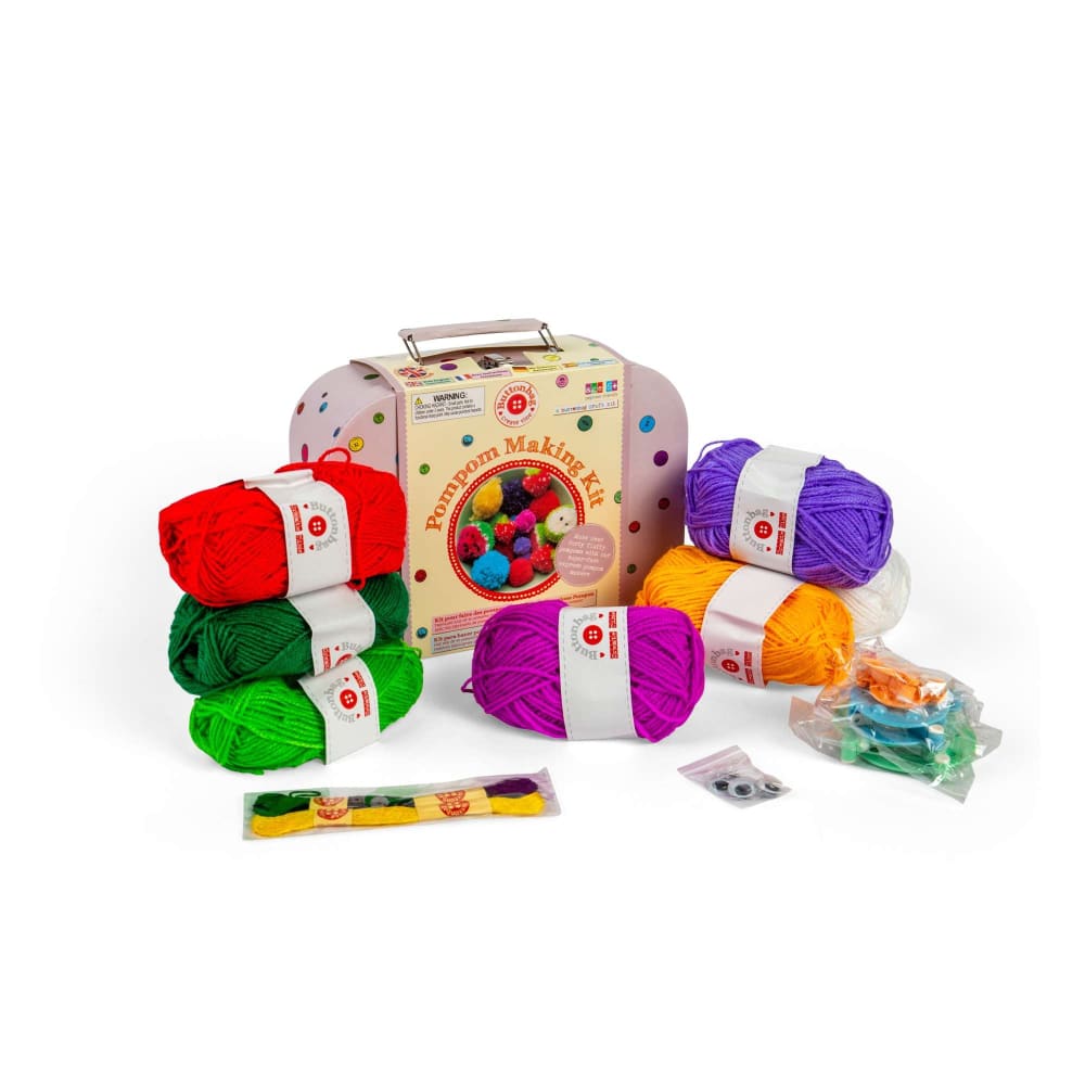 Pompom Suitcase - Buttonbag - BigjigsToys_INT 5060304351128