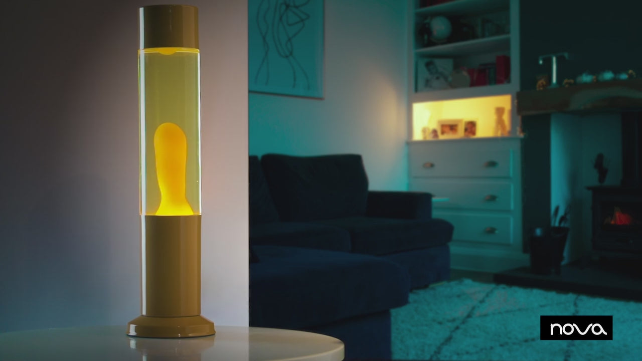 Nova Colour Lava Lamp Yellow
