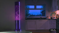 Nova Colour Glitter Lamp Purple