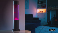 Nova Lava Lamp Purple with Red Wax