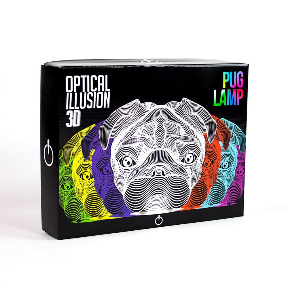 Pug 3D Lamp Colour Changing - Gadget Store 5050341201050