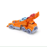 Racing Truck With 2 Race Cars - Green Toys 816409017347