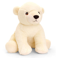 Recycled Plush Polar Bear 25cm - Keel Toys