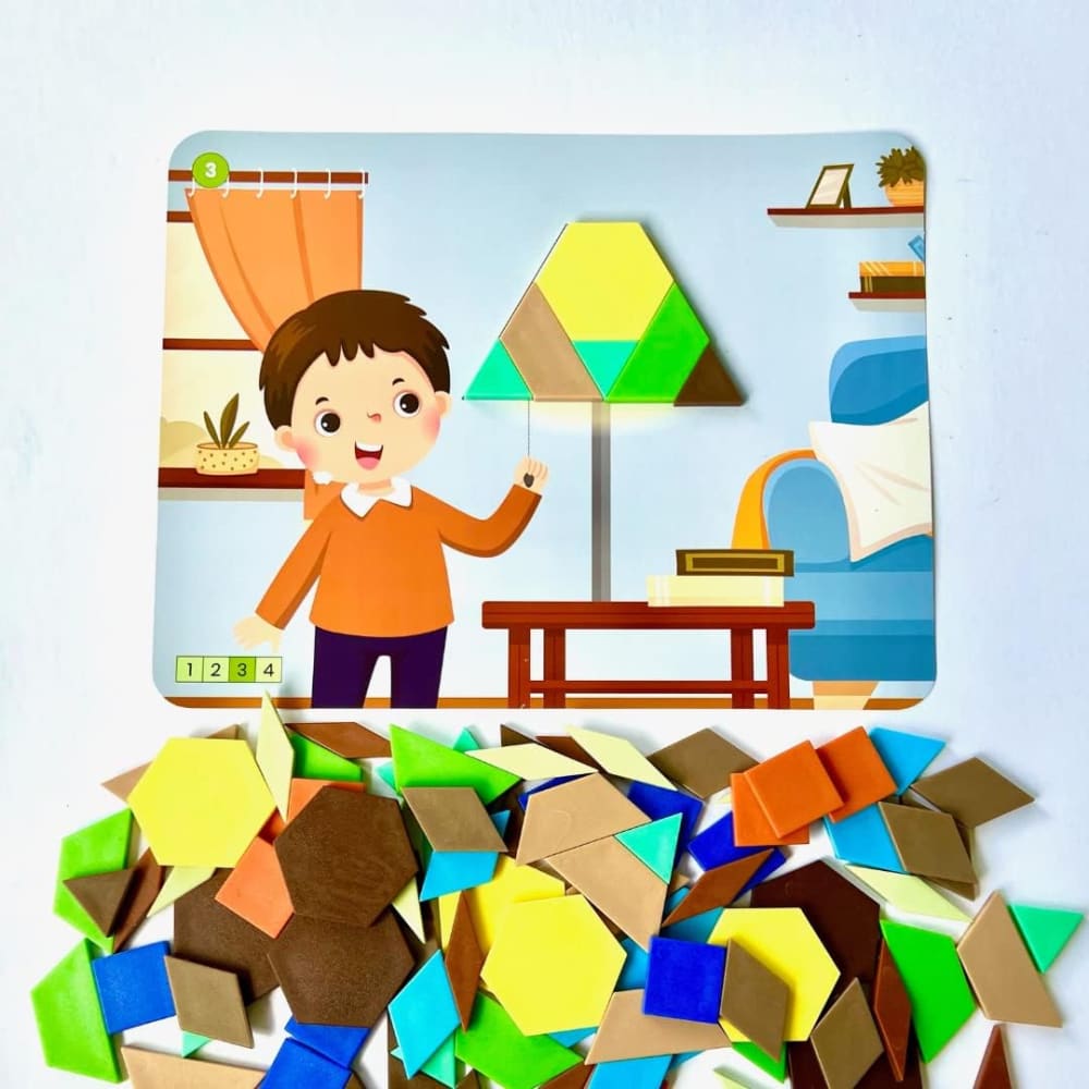 Recycling & Conservation Pattern Block Puzzle Set - Learning Resources