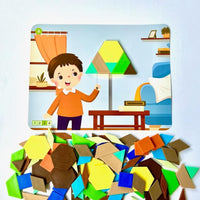 Recycling & Conservation Pattern Block Puzzle Set - Learning Resources