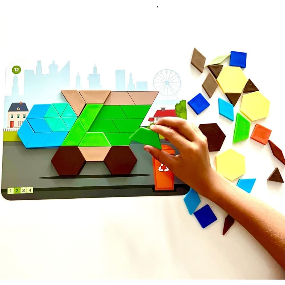 Recycling & Conservation Pattern Block Puzzle Set - Learning Resources