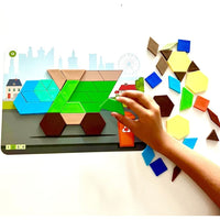 Recycling & Conservation Pattern Block Puzzle Set - Learning Resources