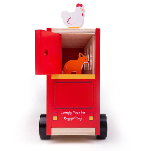 Image of Bigjigs Red Bus Sorter - Toys 691621536926