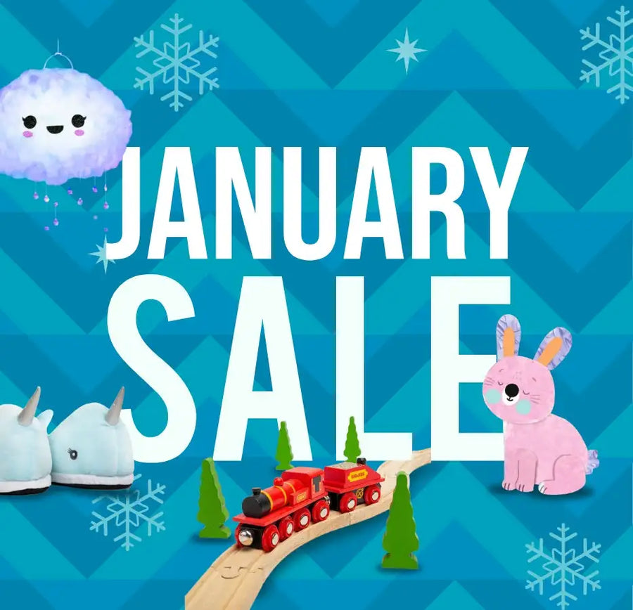 Red wooden toy train on a curved track