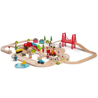 Road & Rail Train Set - Bigjigs 691621090213