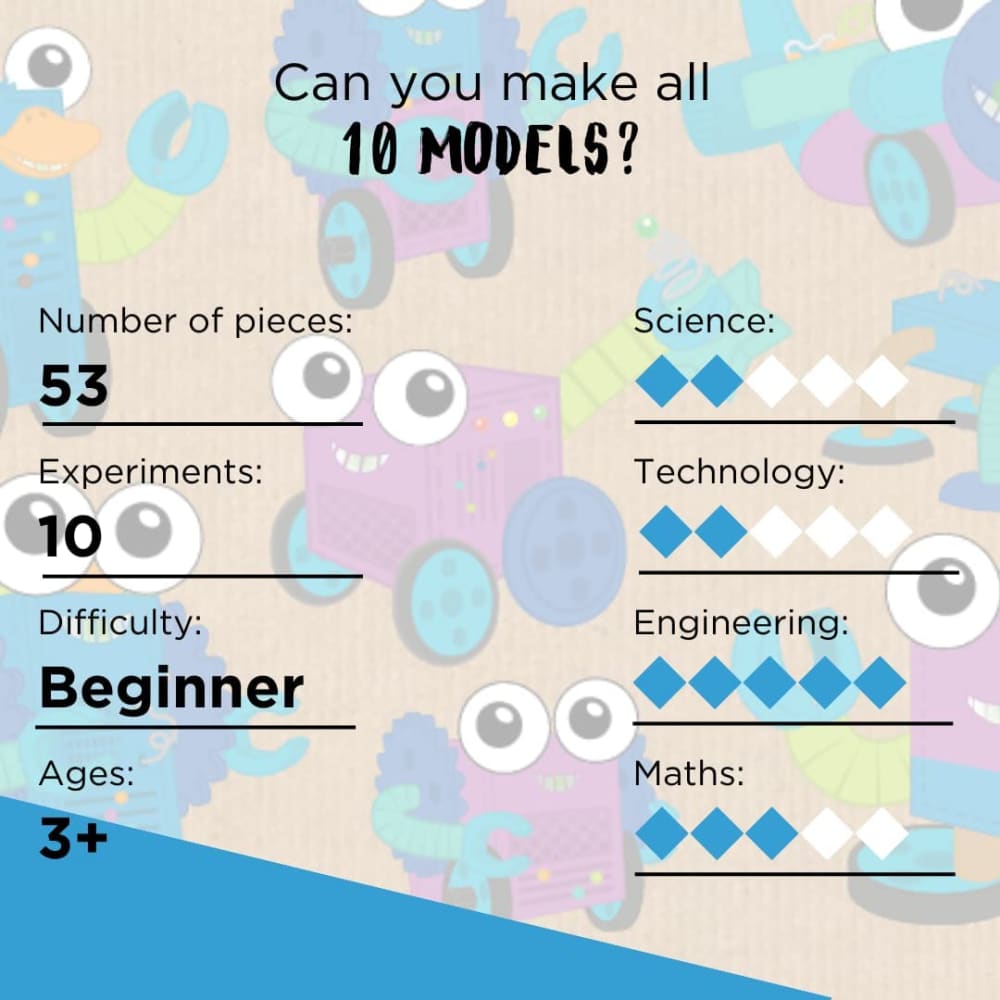 Robot Engineer 53 Pc 10 Buildable Models - Thames and Kosmos