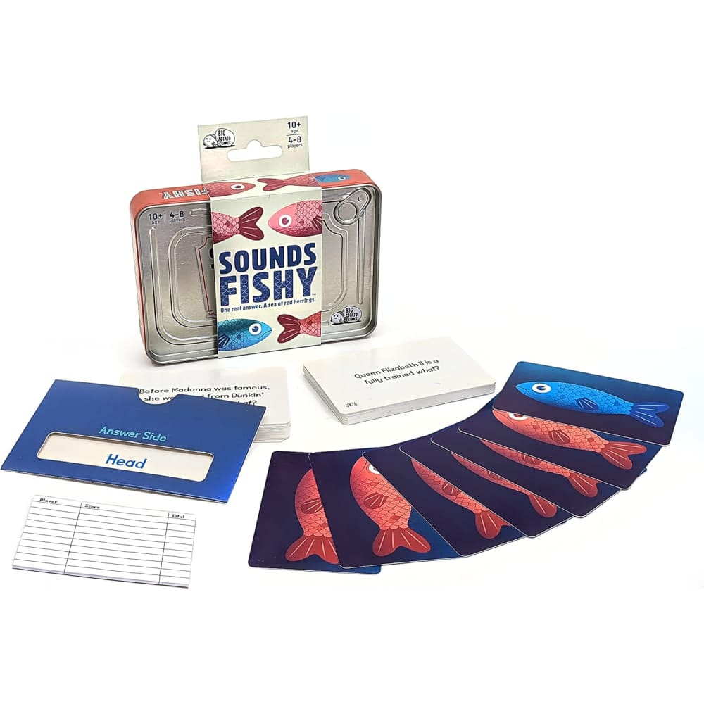 Sounds Fishy Fast Thinking Travel Version Game - Big Potato Games