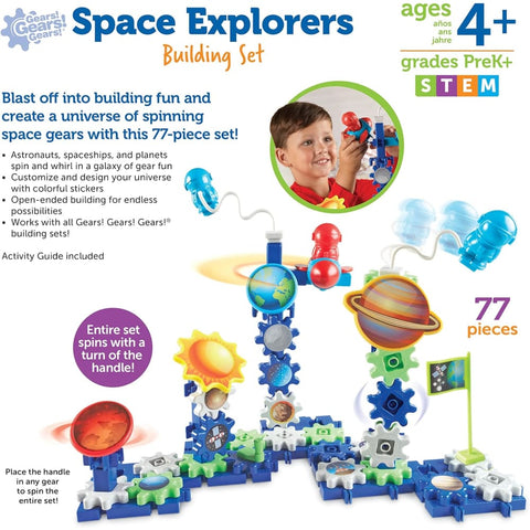 Image of Space Explorers Gears Building Set - Learning Resources 765023092172