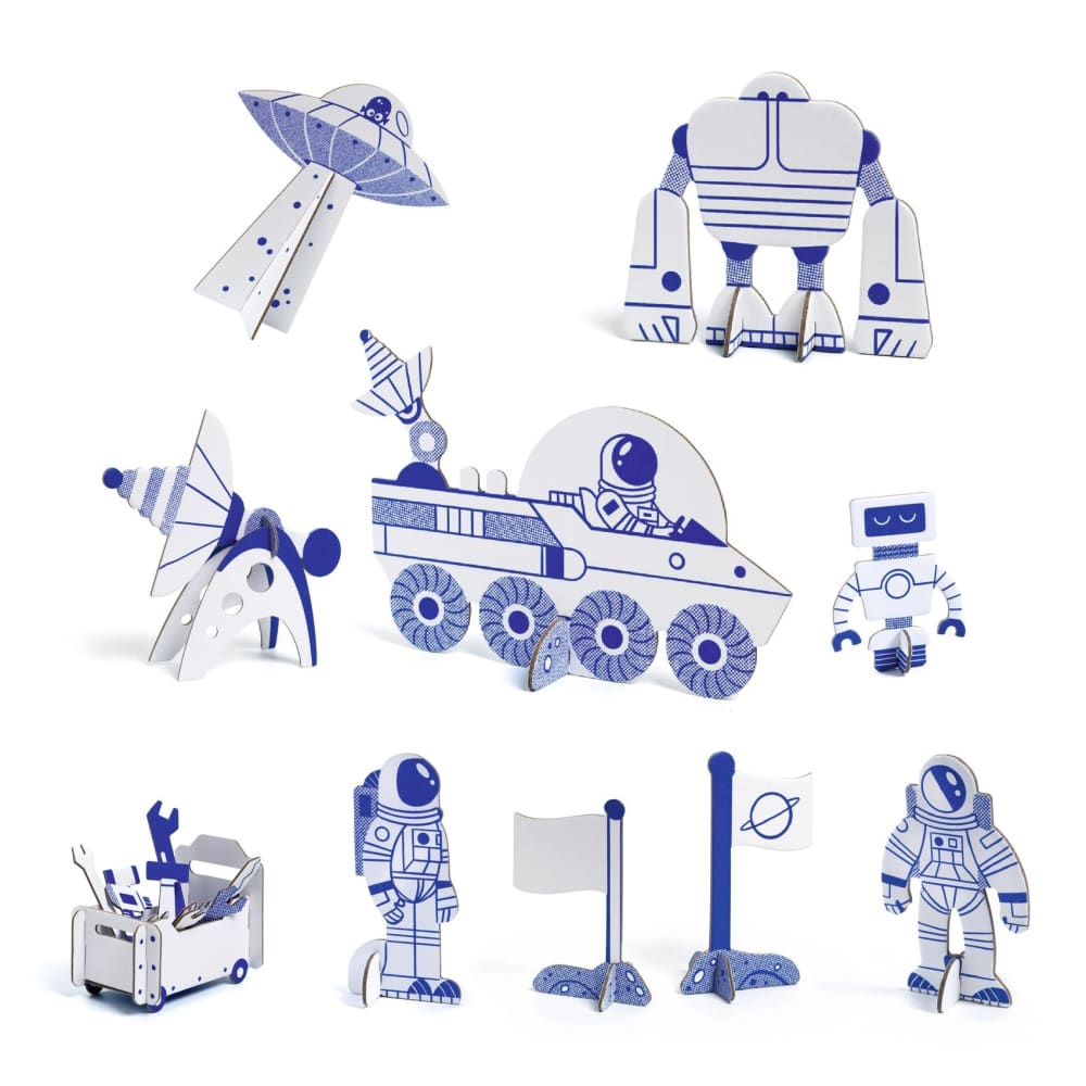 Space Rocket Colour,Assemble & Play - Djeco